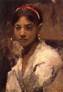 John Singer Sargent Head of a Capri Girl china oil painting artist